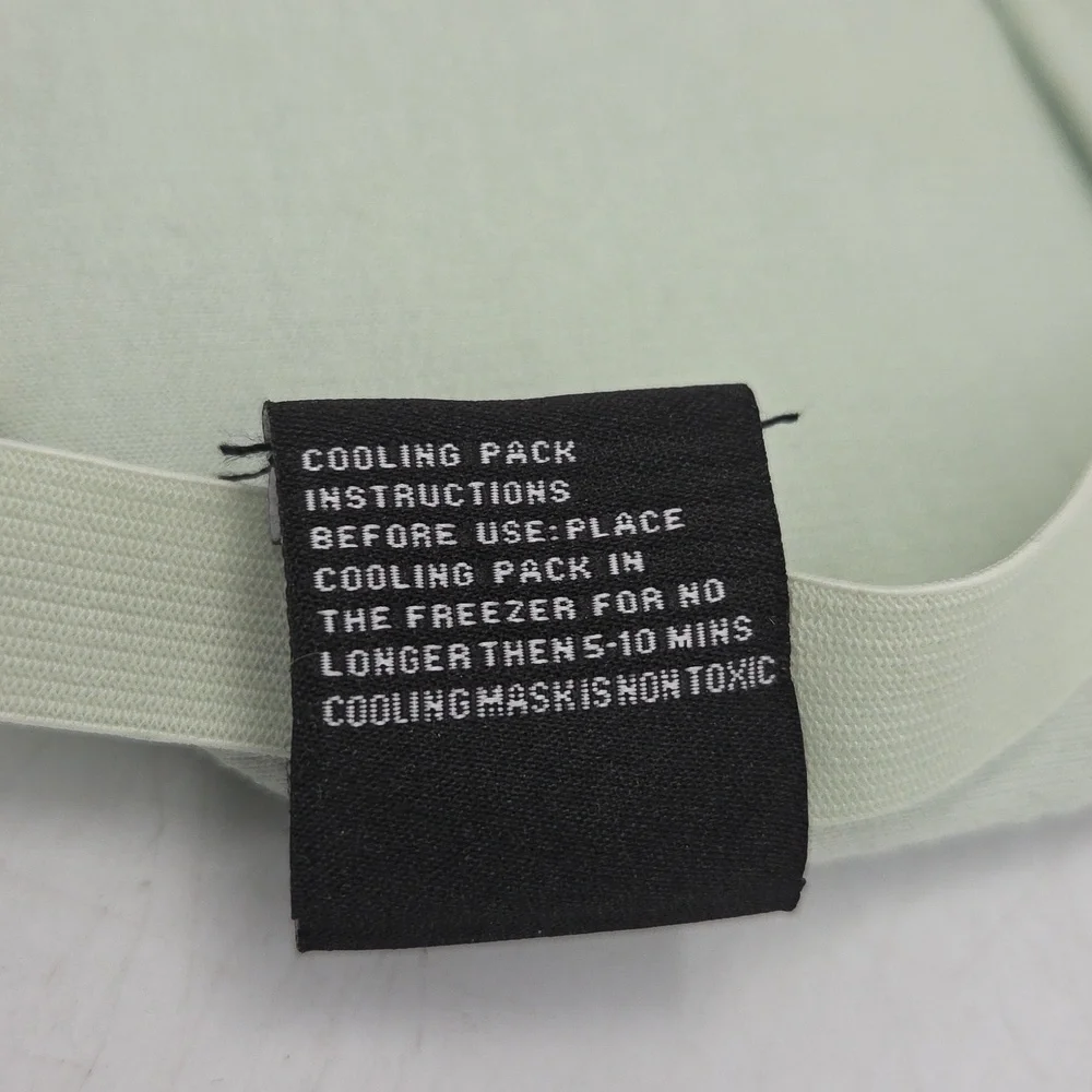 Free People Mint Green Eye Mask with Gold and Silver Stars